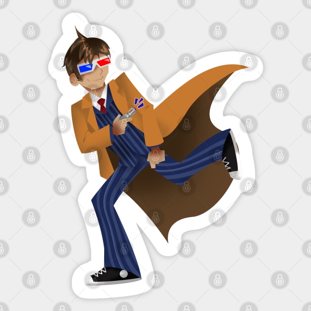 Doctor Tennant Sticker by Goldarcanine